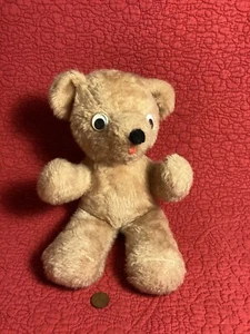 Oso Trudy Cubbie 1981 de colección de 10" bronceado peluche ojos googly peluche - Imagen 1 de 5