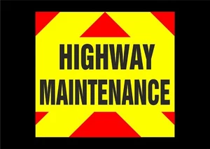 Self Adhesive Highway Maintenance Fluorescent sticker (550mm x 500mm) - Picture 1 of 1