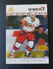 2001-02 Pacific Adrenaline Jeff O'neill Premiere Date Card #36. Serial #21/62