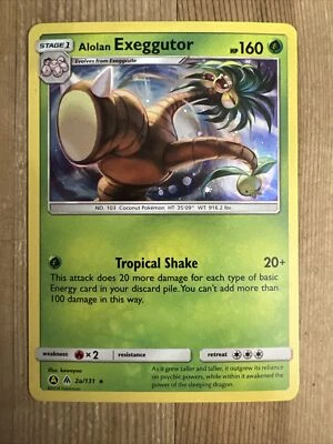 1x - Alolan Exeggutor - 2a/131 - Holo - Alternate Art Promo NM, English Pokemon - Image 1 of 2