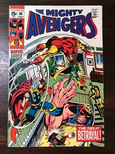 THE MIGHTY AVENGERS #66 F MARVEL COMICS EDAD DE PLATA 1969 - STAN LEE - Imagen 1 de 2