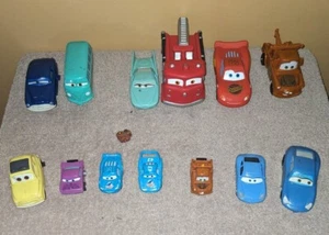 Disney Pixar Cars Lot Of 13 Misc Die Cast & Bath Toys Plastic Rubber Windup Car - Picture 1 of 21