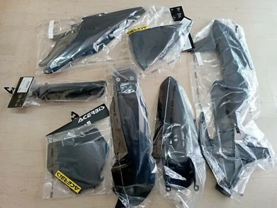 Full Kit Plastiche Acerbis KTM SXF SX F 250 350 450 2021 2022 Nero Metallico - Immagine 1 di 2