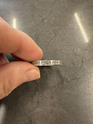 Anillo espaciador Chrome Hearts Malibu F You Foto 1 de 4