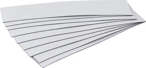 Beloh Magnetische Etiketten 100 x 30 x 0,6 mm Farbe weiß, VPE = 100 Stück - Bild 1 von 1