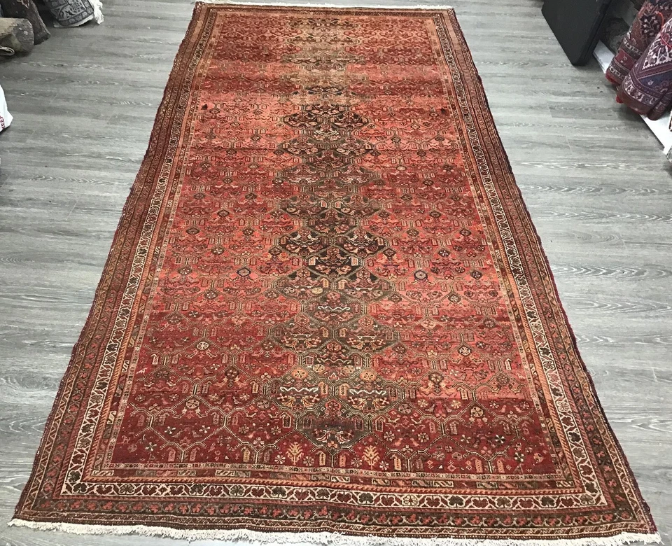 Over Hundreds year old 5'11" x 13' hand knotted Malayer Rug - Image 1 of 4