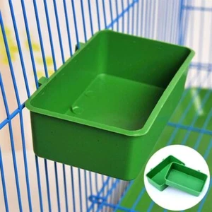 5pcs Bird Food Water Feeder Parrot Bath Basin Hanging Bowl Cup Wire Holder Cage - Picture 1 of 12