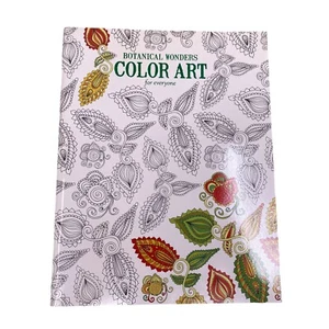 Botanical Wonders Color Art For Everyone Adult Coloring Book Relaxation Calming - Picture 1 of 6