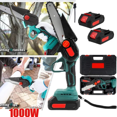 MARKENLOS Für 21V Makita Akku Kettensäge Mini Elektro Motorsäge Handkettensäge Kette 6Zoll