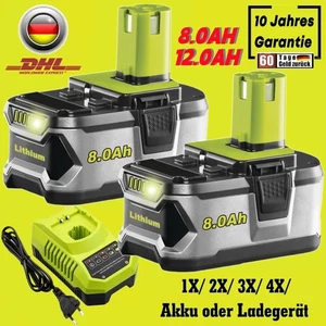 18V Akku für RYOBI Plus Lithium HP RB18L50 P108 8,0Ah~12AH Batterie /Ladegerät - Bild 1 von 25