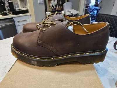 Doc Dr Martens 1461 BEX Crazy Horse Leather Oxfords Shoes MENS SIZE 12 27899201 - Image 1 of 4