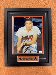 Foto firmata Brooks Robinson 8x10 Jsa auto personalizzata incorniciata Baltimore Orioles - Foto 1 di 4