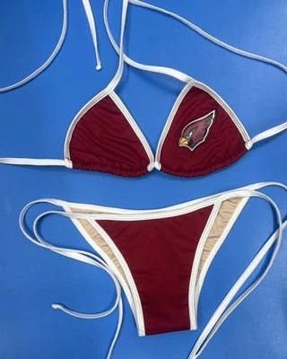 NWT Nike Dri-Fit Arizona Cardinals Bikini Top & Bottom Swimsuit Small - Image 1 of 4