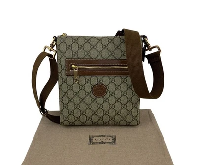 Gucci GG Monogram Canvas Square Messenger Shoulder Bag Beige 681021 - Image 1 of 4