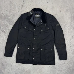 Barbour International Tourer Duke Wax Jacket Navy Mens Size L BNWT - Picture 1 of 13
