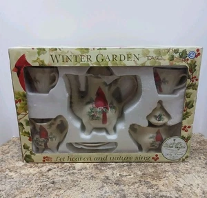 Lily Creek Cardinal Vogel Wintergarten Teeservice Himmel und Natur singen lassen - Bild 1 von 9