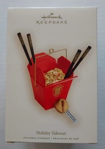 Hallmark Keepsake Holiday Takeout  Ornament 2007 Fortune Cookie Chip Sticks - Picture 1 of 15