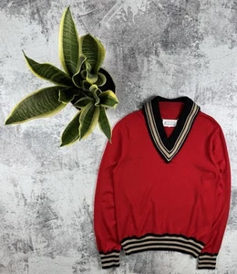 Martin Maison Margiela 2018 Deconstructed Varsity Wool Cardigan Sweater Pullover - Picture 1 of 16