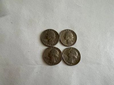 (4)  D MINT WASHINGTON QUARTERS CIRCULATED-1970-1971-1972-1973 - Image 1 of 2