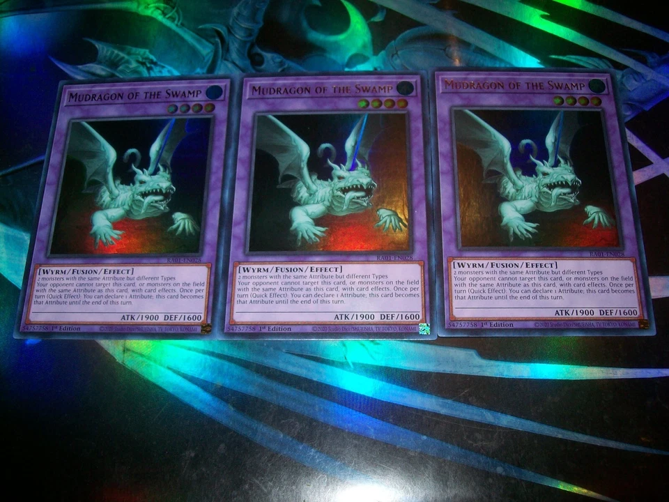 3x Mudragon of the Swamp 1ª Edición Ultra Raro RA01-EN028 Yu-Gi-Oh! Foto 1 de 1