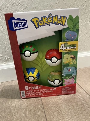MEGA Construx Pokemon: Grass-Type Trainer Team, 105 Pcs Building Set - BRAND NEW - Image 1 of 2