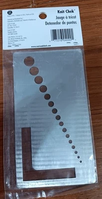 Susan Bates Knit Chek #14099 – Needle & Hook Gauge + Ruler – 3"x5.5" –... - Image 1 of 2