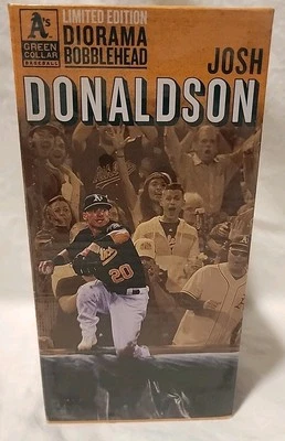 Oakland A's Athletics Bobblehead of Josh Donaldson Diorama Limited Edition SGA - Image 1 of 4