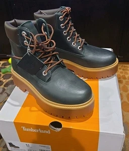 Timberland Stone Street Womens Boots 6 Inch Lace, Waterproof Size 6.5 Dark Green - Picture 1 of 6