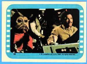 Lando Calrissian 1983 Topps Return Of The Jedi Series 2 Sticker # 48 (ex-mt)