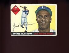 1955 Topps Jackie Robinson HOF # 50 Fair to Poor Brooklyn Dodgers