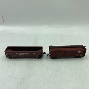 Pennsylvania PRR Pennsy Wagons 262581 Open & 39857. - Picture 1 of 12