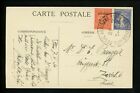 Postal History France Sc#180+256 Int'l Air Aero Expo Post Card 1930 Paris Zurich