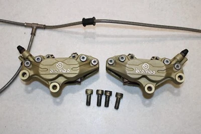 DUCATI 748 996 998 OEM BREMBO BRAKE CALIPERS PADS OEM BOLTS MONSTER S4 R 749 999 - Image 1 of 2