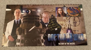 DOCTOR WHO COVER VICTORY OF THE DALEKS SIGNED BY IAN MCNEICE 29 OF 250 - Picture 1 of 4