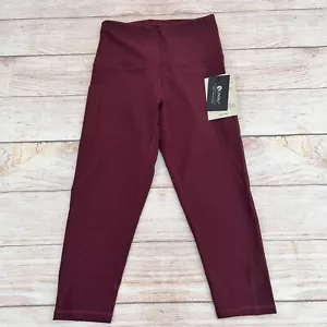 LifeSky Yoga Pants 2 Pockets High Waisted Tummy Control capri Leggings Size XS - Picture 1 of 13