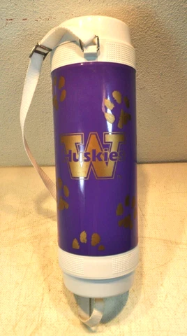 Vintage UW Washington State Huskies Thermos UW Football RARE! Cover