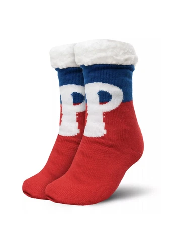 NEW! Philadelphia Phillies FOCO Women’s Footie Slipper Size 6-10 Non-Skid Bottom Cover