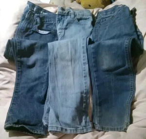 3 Pair Boys Denim Jeans: Levis 505 Sz 7 Slim, Wrangler 7 Slim,  Place Skinny 7 - Picture 1 of 12