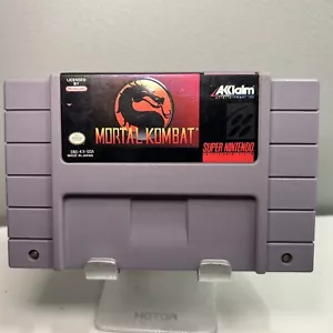 Mortal Kombat 1991 Super Nintendo Cartridge Only SNES Authentic - Picture 1 of 6