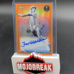 Frew McMillan Orange Refractor Auto #d6/25 2021 Topps Chrome Tennis