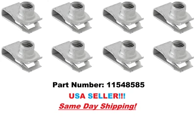 SET OF 8 SPECIALTY BODY NUTS! FITS '18-ON CHEVY EXPRESS & GMC SAVANA! 11548585 - Image 1 of 4