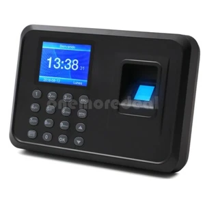 F01 Biometric Fingerprint Time Clock Employee 2.4" Screen Multi-Language dl45 - Picture 1 of 5