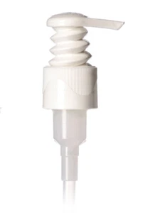 24/410 WHITE LAGUNA LOTION PUMP lock head 8 3/4" DIP TUBE -bag of 100 - Picture 1 of 5