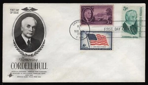 #1235 5c Cordell Hull-Combo, Art Craft-Add FDC **ANY 5=FREE SHIPPING** - Picture 1 of 1