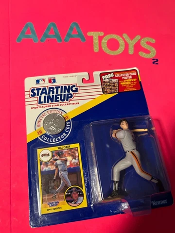 1991 STARTING LINEUP BASEBALL WILL CLARK Cover