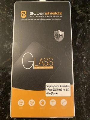 2X Protector Pantalla Cristal Templado Supershieldz para Motorola Moto G Play (2023) Foto 1 de 2