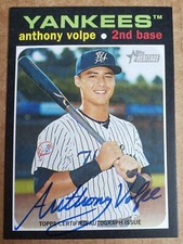 2020 Topps Heritage Minor League Real One Anthony Volpe Prospect Auto #ROA-AVO
