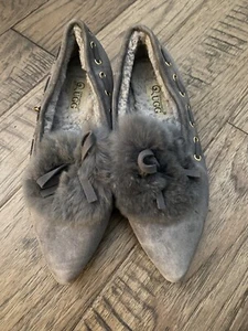 UGG GRÖSSE 4L gesteppte Damen-Slide-Sandale geschlossene Zehe grau preown - Bild 1 von 8
