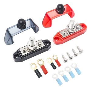 Recoil S12P-38 1 x 3/8” Stud 2 x #8 Screw Terminals Power Distribution Block - Picture 1 of 5