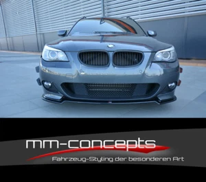 CUP Spoilerlippe SCHWARZ für 5er BMW E60 E61 M Paket M5 Spoilerschwert Spoiler  - Bild 1 von 11
